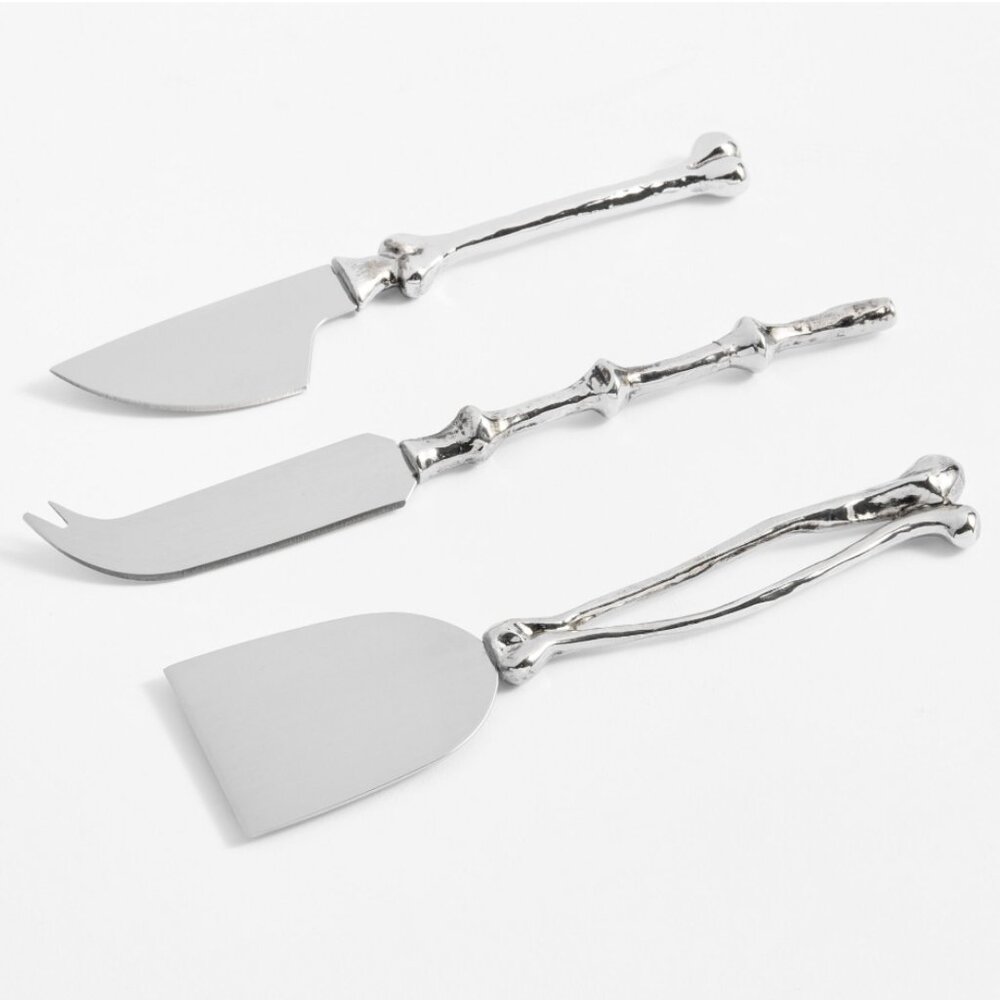 Pottery Barn Skeleton Cheese Knives - Set of 3